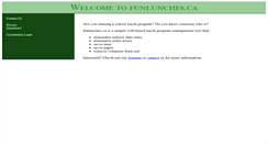 Desktop Screenshot of funlunches.ca